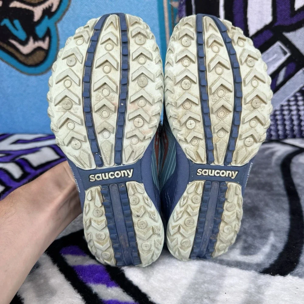 Size 7 - Saucony Woman's Mad River TR2 Blue Mesh Sneakers‎ S10582-35 - Picture 7 of 9